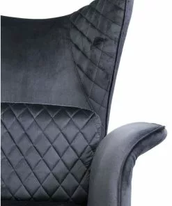 Kare Design Tudor Nojatuoli, Samettia, Musta -Huonekalu kauppa fotel tudor velvet 78x100 cm czarny 6