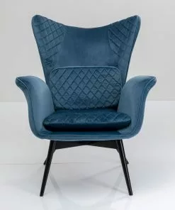 Kare Design Tudor Nojatuli - Samettia, Sinivihreä -Huonekalu kauppa fotel tudor velvet 78x100 cm niebiesko zielony 3