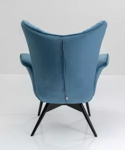 Kare Design Tudor Nojatuli - Samettia, Sinivihreä -Huonekalu kauppa fotel tudor velvet 78x100 cm niebiesko zielony 6