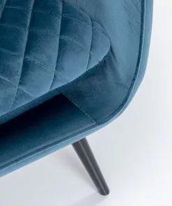 Kare Design Tudor Nojatuli - Samettia, Sinivihreä -Huonekalu kauppa fotel tudor velvet 78x100 cm niebiesko zielony 7