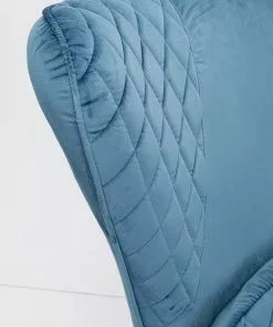 Kare Design Tudor Nojatuli - Samettia, Sinivihreä -Huonekalu kauppa fotel tudor velvet 78x100 cm niebiesko zielony 8