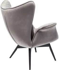 Kare Design Tudor Nojatuoli, Samettia, Hopeanharmaa -Huonekalu kauppa fotel tudor velvet 78x100 cm srebrnoszary 3