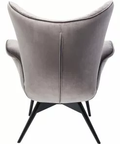 Kare Design Tudor Nojatuoli, Samettia, Hopeanharmaa -Huonekalu kauppa fotel tudor velvet 78x100 cm srebrnoszary 5