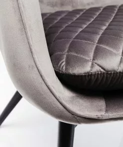 Kare Design Tudor Nojatuoli, Samettia, Hopeanharmaa -Huonekalu kauppa fotel tudor velvet 78x100 cm srebrnoszary 7