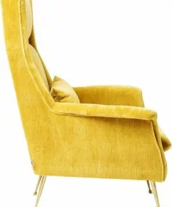 Kare Design Vegas Forever Nojatuoli, Keltainen -Huonekalu kauppa fotel vegas forever 89x115 cm zolty 3