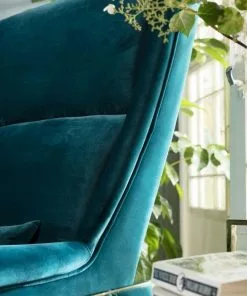 Kare Design Vegas Forever Nojatuoli, Sinivihreä -Huonekalu kauppa fotel vegas forever bluegreen 89x115 cm turkusowy 10