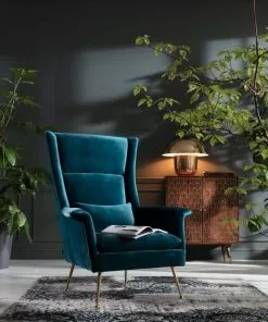 Kare Design Vegas Forever Nojatuoli, Sinivihreä -Huonekalu kauppa fotel vegas forever bluegreen 89x115 cm turkusowy 12