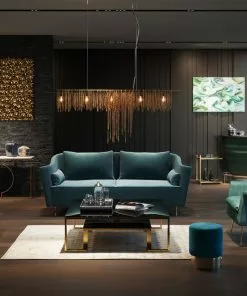 Kare Design Vegas Forever Nojatuoli, Sinivihreä -Huonekalu kauppa fotel vegas forever bluegreen 89x115 cm turkusowy 15