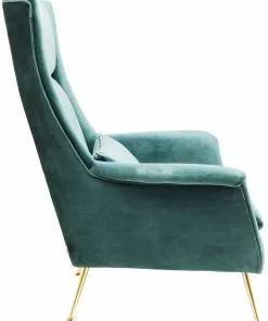 Kare Design Vegas Forever Nojatuoli, Sinivihreä -Huonekalu kauppa fotel vegas forever bluegreen 89x115 cm turkusowy 3