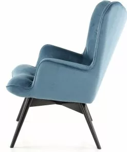Kare Design Black Vicky Velvet Nojatuoli Sinivihreä -Huonekalu kauppa fotel vicky 59x92 cm niebieski 5