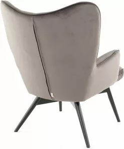 Kare Design Black Vicky Velvet Nojatuoli Harmaa -Huonekalu kauppa fotel vicky 59x92 cm szary nogi czarne 6