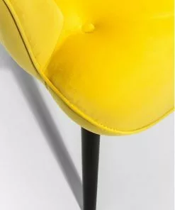 Kare Design Black Vicky Velvet Nojatuoli, Keltainen -Huonekalu kauppa fotel vicky 59x92 cm zolty 6