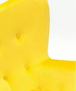 Kare Design Black Vicky Velvet Nojatuoli, Keltainen -Huonekalu kauppa fotel vicky 59x92 cm zolty 8