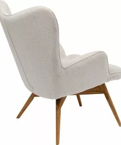 Kare Design Vicky Nojatuoli, Kermanvärinen -Huonekalu kauppa fotel vicky 73x94 cm kremowy nogi debowe 4