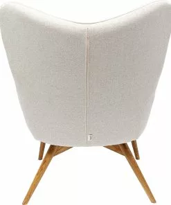 Kare Design Vicky Nojatuoli, Kermanvärinen -Huonekalu kauppa fotel vicky 73x94 cm kremowy nogi debowe 5