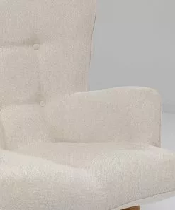 Kare Design Vicky Nojatuoli, Kermanvärinen -Huonekalu kauppa fotel vicky 73x94 cm kremowy nogi debowe 6