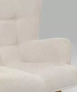 Kare Design Vicky Nojatuoli, Kermanvärinen -Huonekalu kauppa fotel vicky 73x94 cm kremowy nogi debowe 8