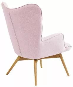 Kare Design Vicky Rose Nojatuoli -Huonekalu kauppa fotel vicky 73x94 cm rozowy nogi naturalne 4