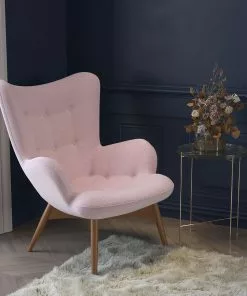 Kare Design Vicky Rose Nojatuoli -Huonekalu kauppa fotel vicky 73x94 cm rozowy nogi naturalne 6