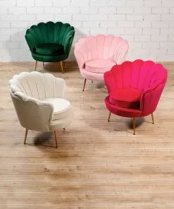 Kare Design Water Lily Nojatuoli - Beige, Kulta -Huonekalu kauppa fotel water lily 83x77 cm bezowy 11