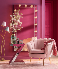 Kare Design Water Lily Nojatuoli, Kulta/roosa