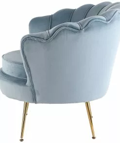 Kare Design Water Lily Nojatuoli - Aqua, Kulta -Huonekalu kauppa fotel water lily 85x78 cm aqua 3