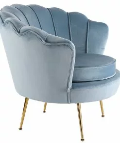 Kare Design Water Lily Nojatuoli - Aqua, Kulta -Huonekalu kauppa fotel water lily 85x78 cm aqua 4