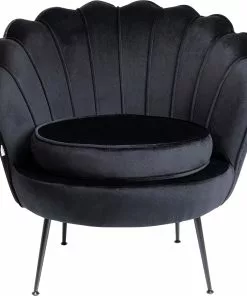 Kare Design Water Lily Nojatuoli - Musta, Musta