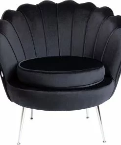 Kare Design Water Lily Nojatuoli - Musta, Kromi