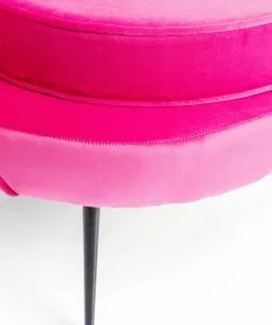 Kare Design Water Lily Nojatuoli -pinkki, Musta -Huonekalu kauppa fotel water lily 85x83 cm rozowy nogi czarne 6