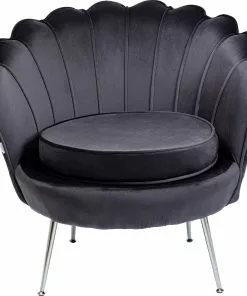 Kare Design Water Lily Nojatuoli - Harmaa, Kromi