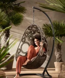 Kare Design Ibiza Brown Roikkuva Tuoli, Ruskea -Huonekalu kauppa fotel wiszacy ibiza 104x203 cm brazowy 13