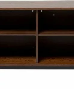 Kare Design Lamello Clolore Sivupöytä Senkki - Monivärinen 200x70cm -Huonekalu kauppa komoda 4 drzwiowa brazowa fornir orzech front geometryczny 200x70 cm 5