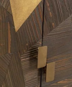 Kare Design Salerno Senkki, Sivupöytä - Massiivikuusi, Metalli 180x83cm -Huonekalu kauppa komoda 4 drzwiowa drewno jodlowe i stal 180x83 cm 12