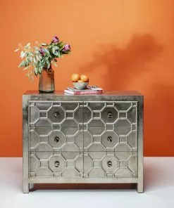 Kare Design Alhambra Lipasto 108cm -Huonekalu kauppa komoda alhambra 108x88 cm srebrna 14