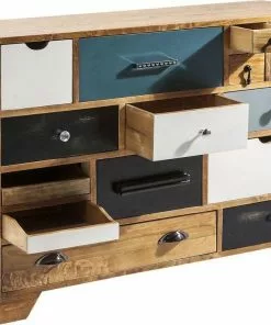 Kare Design Babalou EU Lipasto 14 Laatikkoa -Huonekalu kauppa komoda babalou 114x80 cm kolorowa nogi drewniane 3