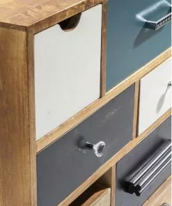 Kare Design Babalou EU Lipasto 14 Laatikkoa -Huonekalu kauppa komoda babalou 114x80 cm kolorowa nogi drewniane 6