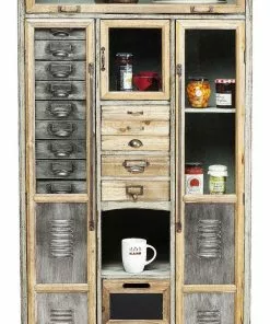 Kare Design Barber Shop Kaappi -Huonekalu kauppa komoda barber shop 81x162 cm drewniana 4