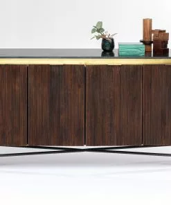 Kare Design Catalina Senkki 160x86cm -Huonekalu kauppa komoda catalina 160x86 cm drewno mango ciemnobrazowe blat marmur 6