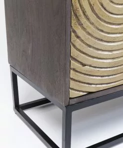 Kare Design Circulo Kaappi -Huonekalu kauppa komoda circulo 120x150 cm czarno zlota 10