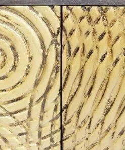 Kare Design Circulo Senkki -Huonekalu kauppa komoda circulo 160x80 cm czarno zlota 6