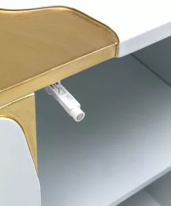 Kare Design Cracked Senkki, Sivupöytä - Valkoinen/kulta 165x80cm -Huonekalu kauppa komoda cracked 165x80 cm bialo zlota 10