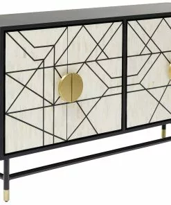 Kare Design Credenza Senkki 150x80cm -Huonekalu kauppa komoda credenza 150x80 cm czarna 3