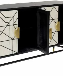 Kare Design Credenza Senkki 150x80cm -Huonekalu kauppa komoda credenza 150x80 cm czarna 5