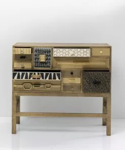 Kare Design Chalet Korkea Lipasto - Kulta 13 Laatikkoa -Huonekalu kauppa komoda ekskluzywna z szufladami antyczne zloto reczne wykonanie 110x105 cm 6