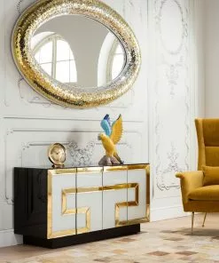 Kare Design Elite Senkki -Huonekalu kauppa komoda elite 140x70 cm czarno zlota 9