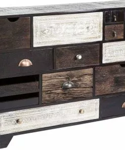 Kare Design Finca Lipasto 14 Laatikkoa -Huonekalu kauppa komoda finca 114x80 cm ciemnobrazowa mango 2