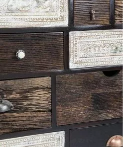 Kare Design Finca Lipasto 14 Laatikkoa -Huonekalu kauppa komoda finca 114x80 cm ciemnobrazowa mango 5