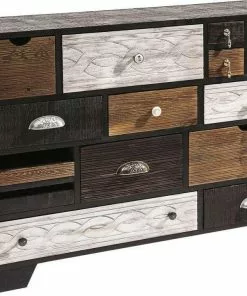 Kare Design Quinta Lipasto, 14 Laatikkoa -Huonekalu kauppa komoda finca 114x80 cm ciemnobrazowa topola 2