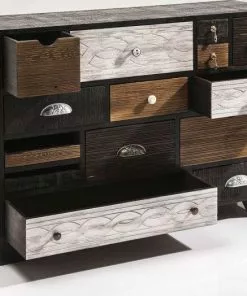 Kare Design Quinta Lipasto, 14 Laatikkoa -Huonekalu kauppa komoda finca 114x80 cm ciemnobrazowa topola 3